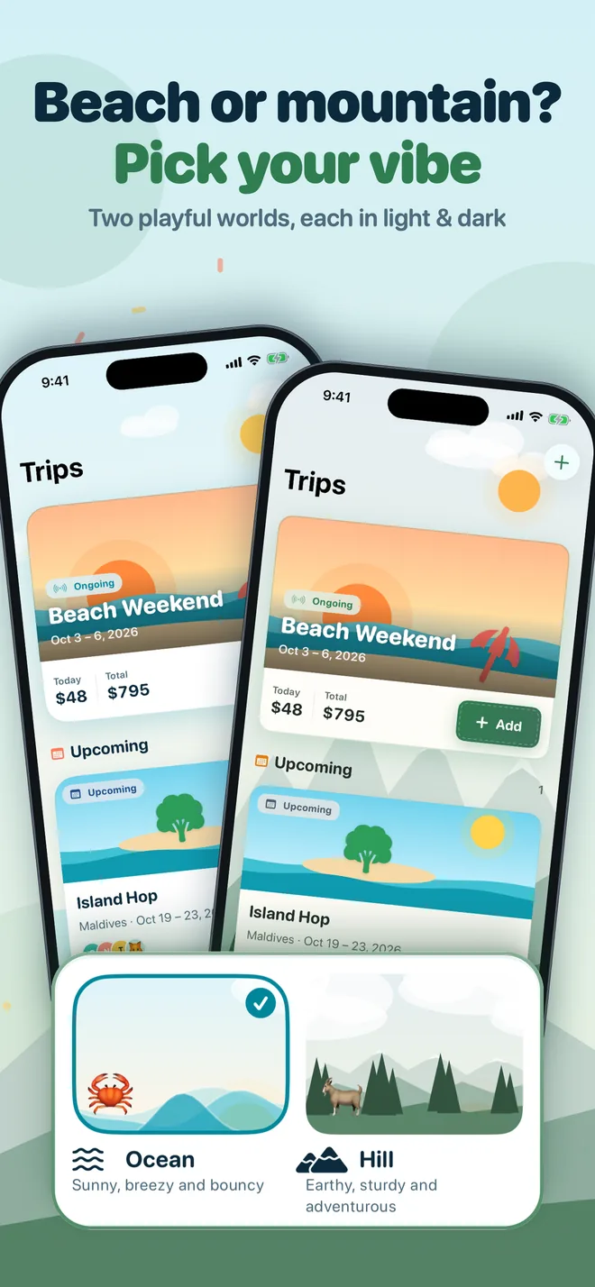 Beach or mountain: pick your vibe